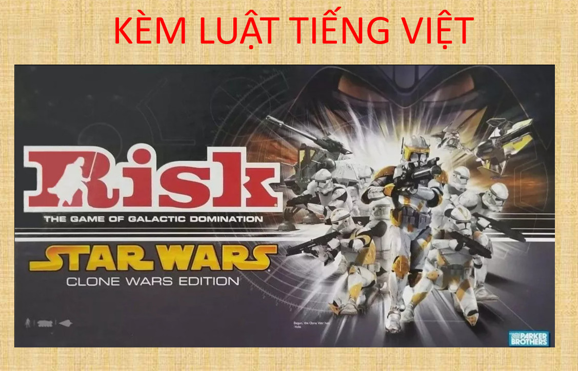 [HCM]trò chơi dàn trận chiến thuật RISK : Starwars clone wars - chiến tranh các vì sao - phiên bản tiếng anh