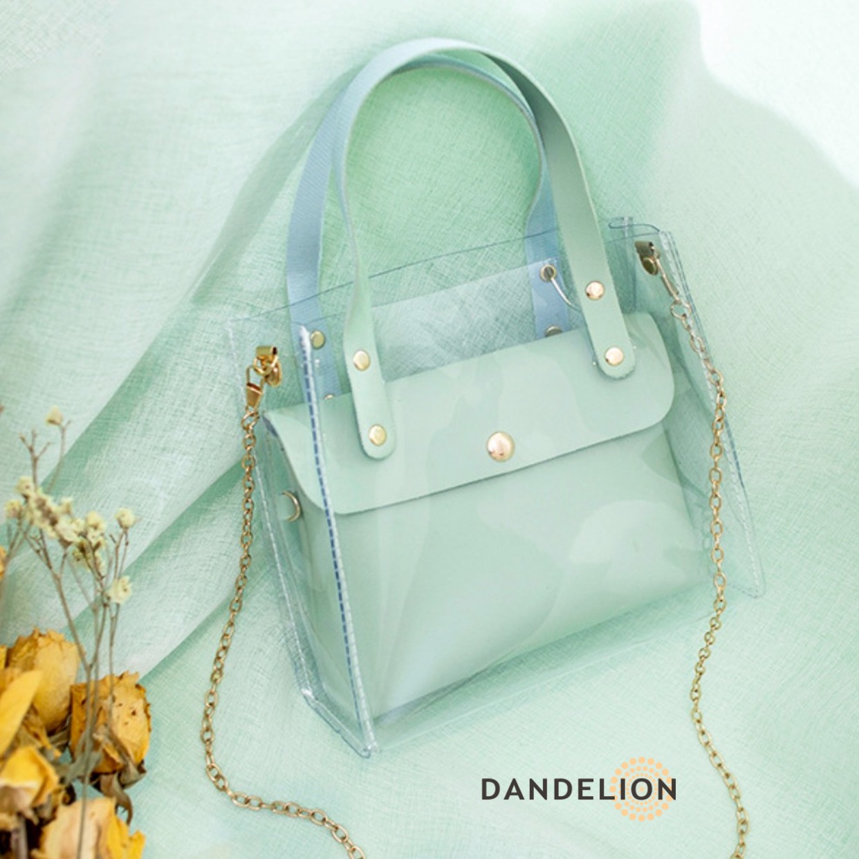 Túi Xách Nữ Trong Suốt 2 trong 1 Nhỏ Xinh - Túi Đeo Chéo Nữ Totobag