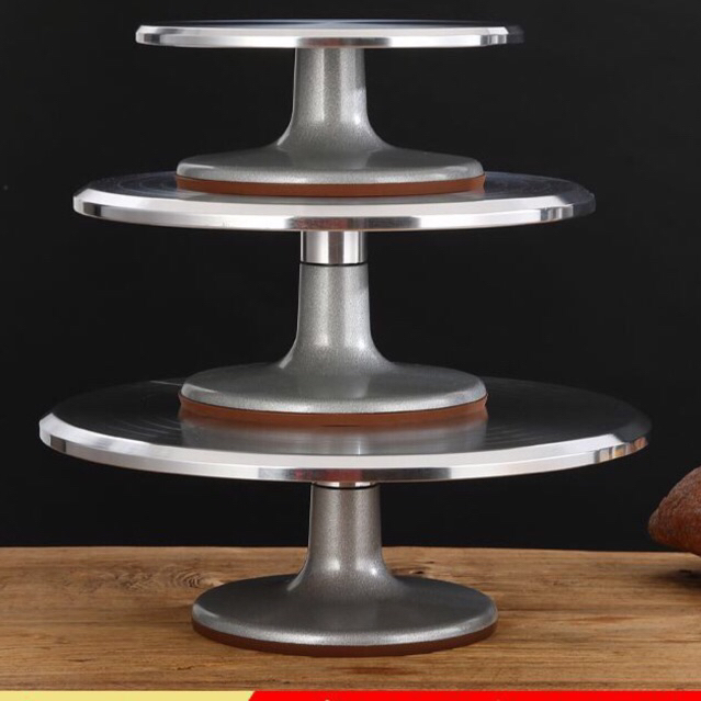 Bàn xoay inox mặt 25cm/31cm/37cm , bàn xoay làm bánh kem ,làm bonsai chịu lực cao