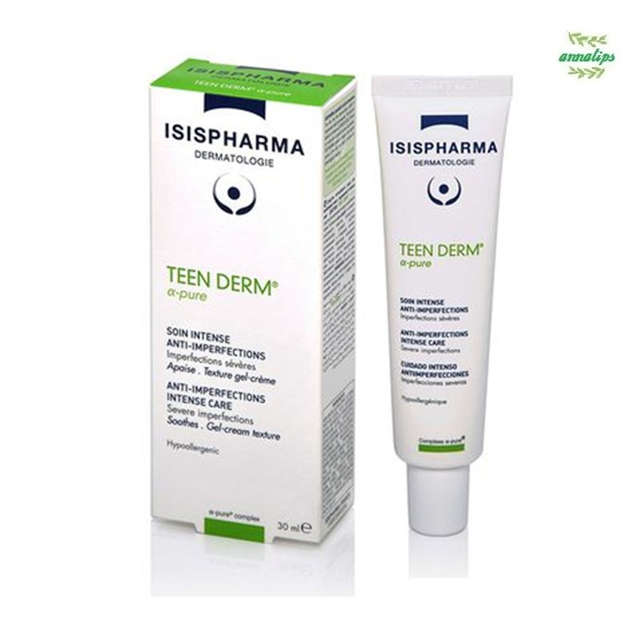 Kem ngăn ngừa, giảm mụn trứng cá Teen derm Alpha Pure Isis Pharma 30ml