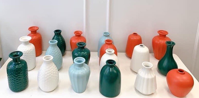 COMBO 3 lọ hoa mini men HỎA BIẾN siêu XINH | Gốm sứ Bát Tràng | Bình hoa trang trí | Decor nhà cửa