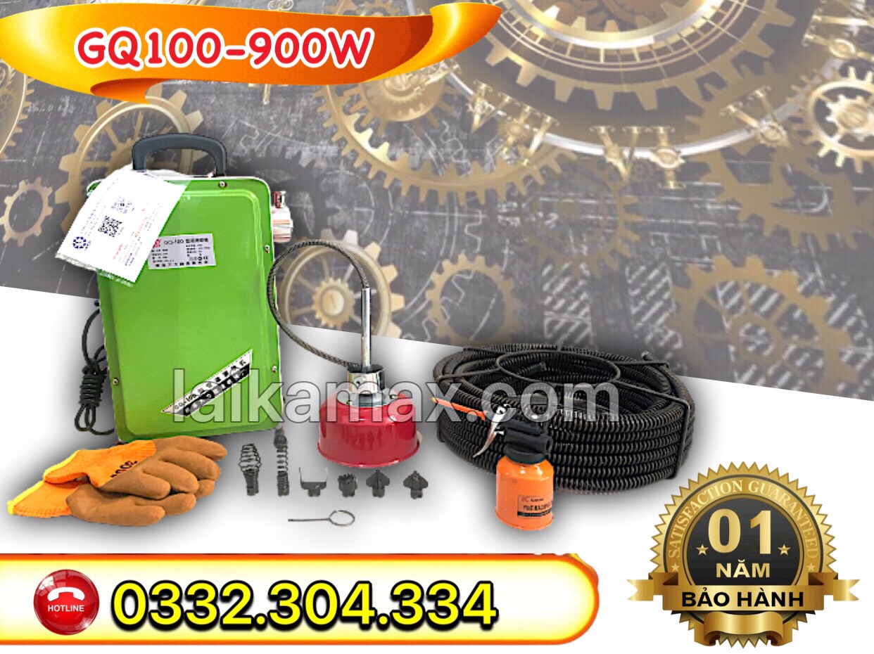 Máy thông tắc cống gia đình GQ100 công suất 900W