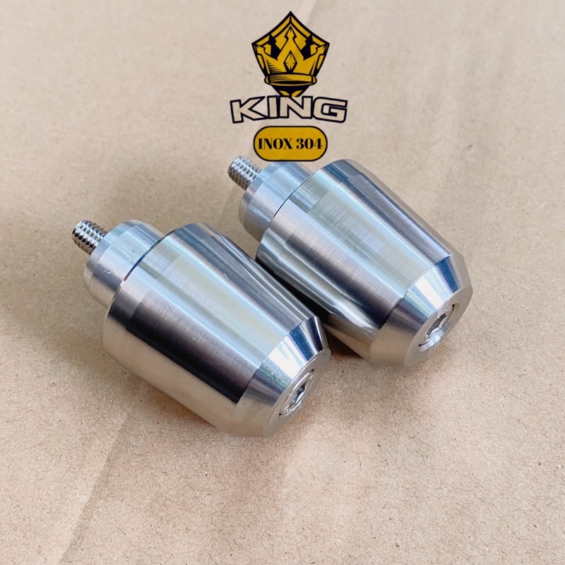 Gù tay lái Gù nguyên khối nặng 350gr inox 304 gắn cho tất cả các dòng xe