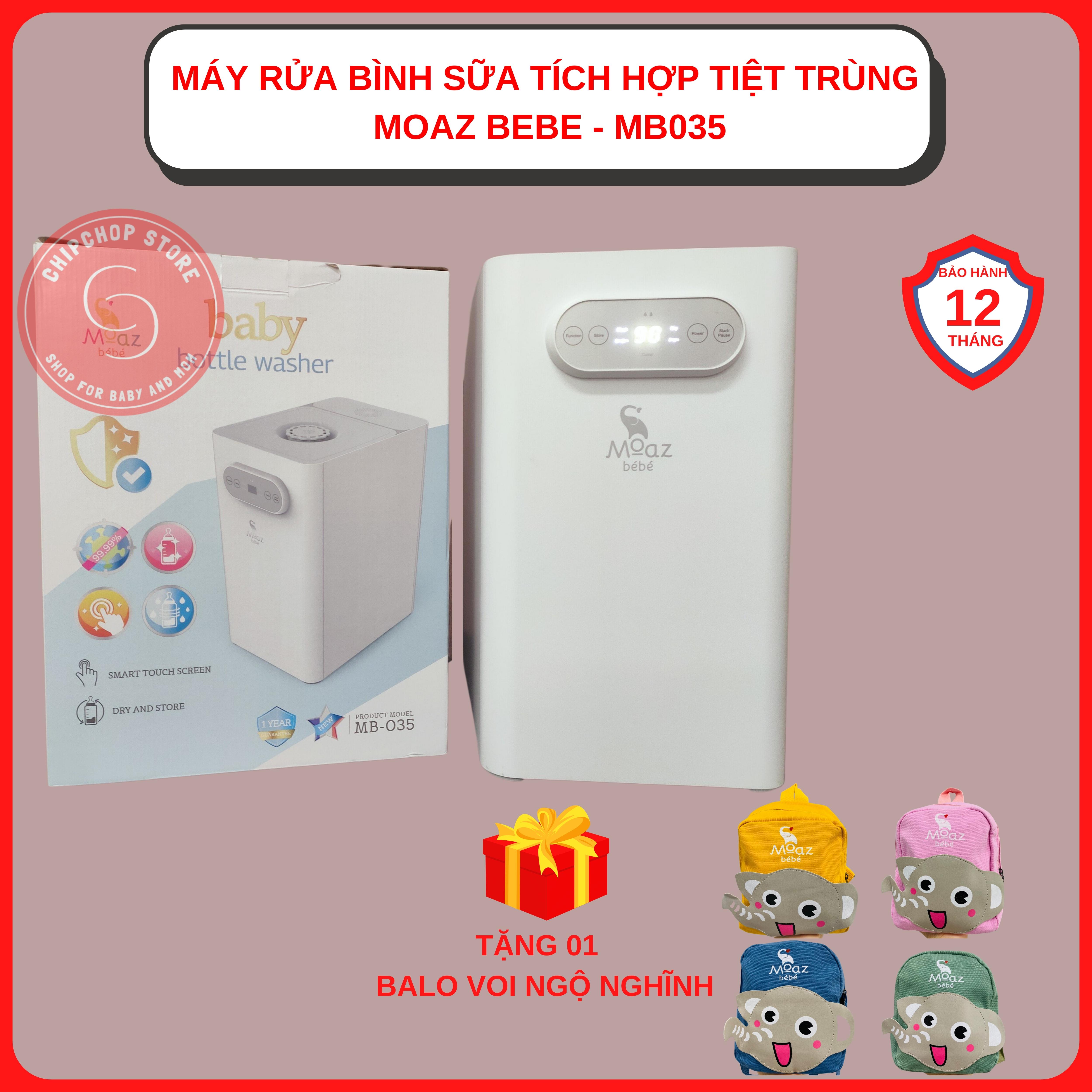 Máy rửa bình sữa và tiệt trùng Moaz bé bé mb-035