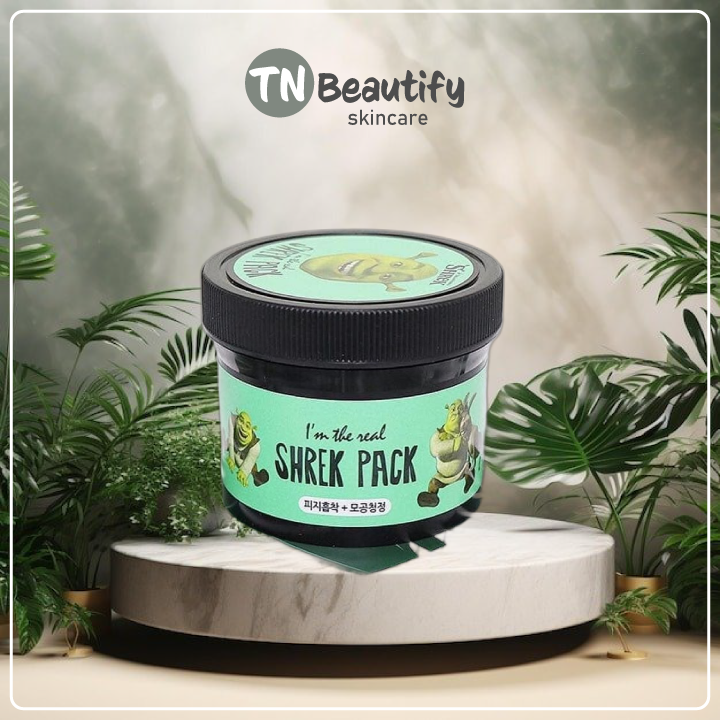Mặt nạ đất sét bạc hà dream work i’m the real shrek pack