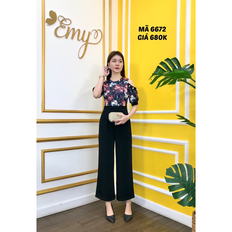 Jump emy em6672 quần dài phối áo khoét vai
