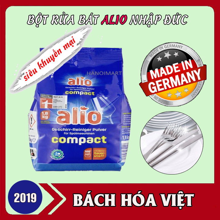 Bột rửa bát Alio 1.8kg Nhập khẩu Đức