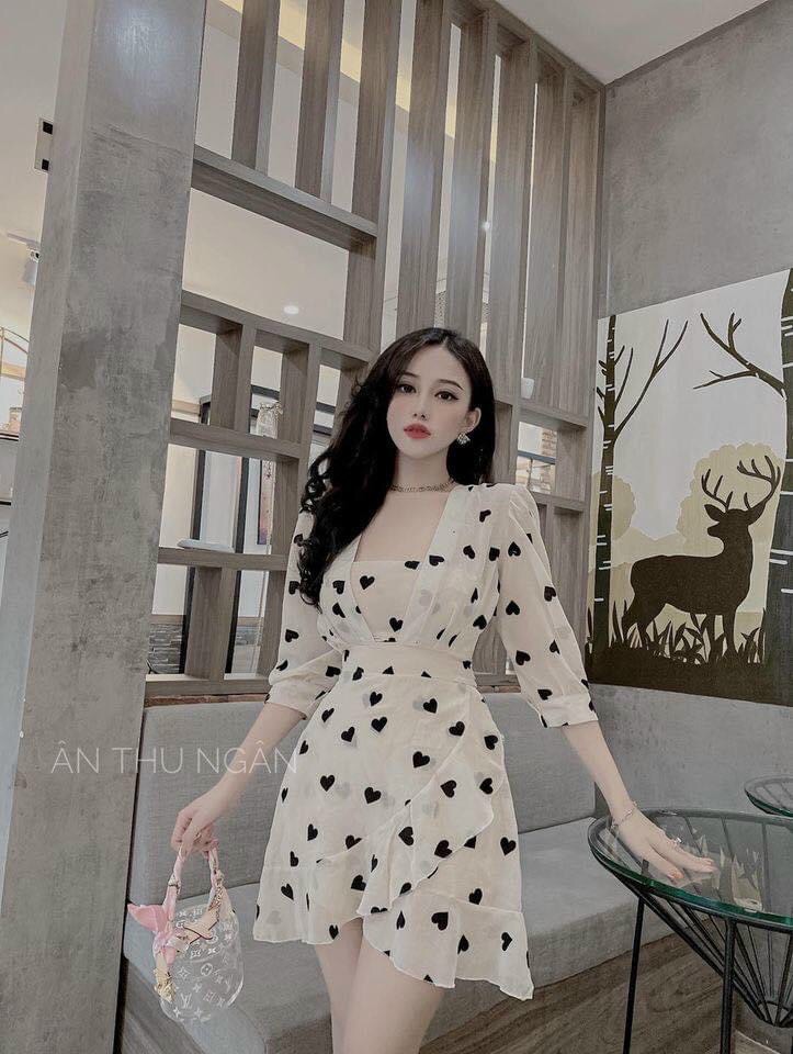 Đầm voan trái tym phong cách tiểu thư TTSA0817