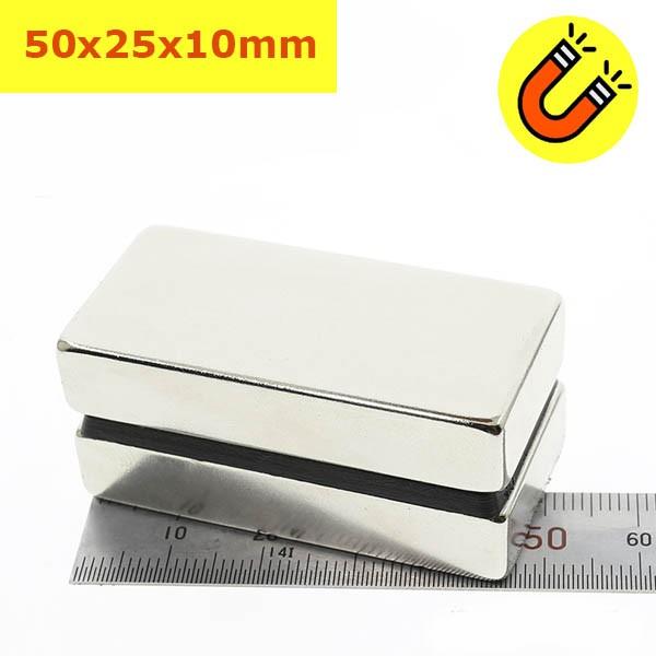 Nam châm đất hiếm 50x25x10mm 50x30x10mm siêu từ tính n52