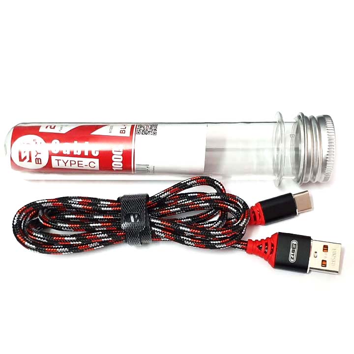 [HCM]Cáp sạc BYZ cổng USB Type C dây dù dài 3m hàng tốt - Sạc nhanh 2.1A