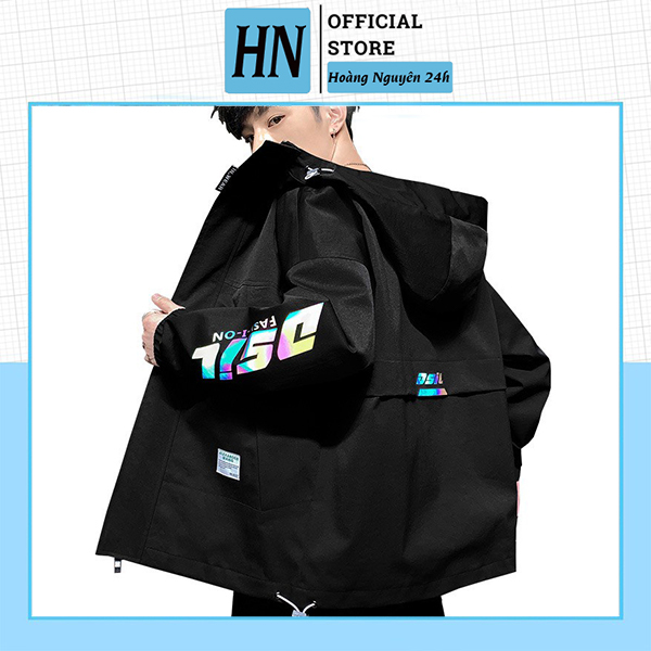 Áo Khoác Gió Nam Chất Dù Phản Quang 292 Phong Cách Thời Trang Cool Ngầu