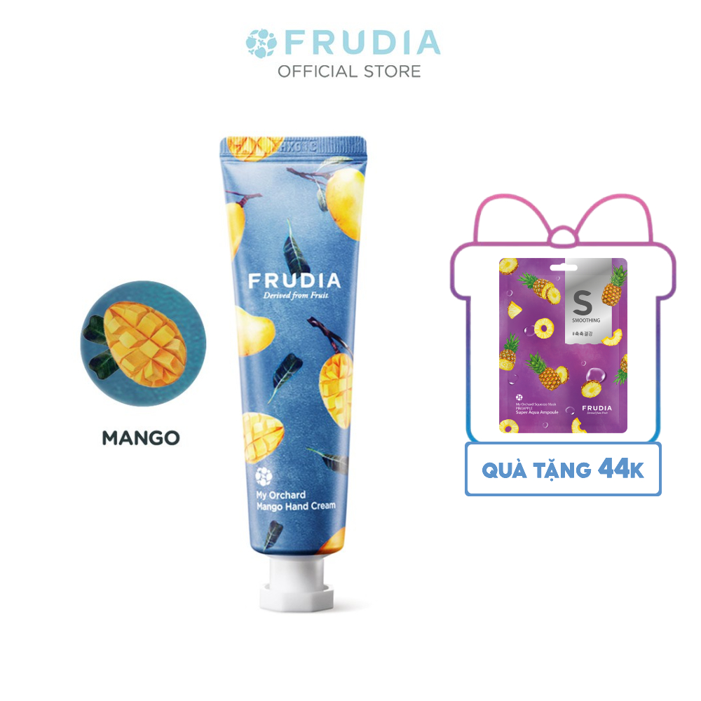 [Tặng 44k] Kem Dưỡng Da Tay Chiết Xuất Trái Xoài Frudia My Orchard Mango Handcream 30ml