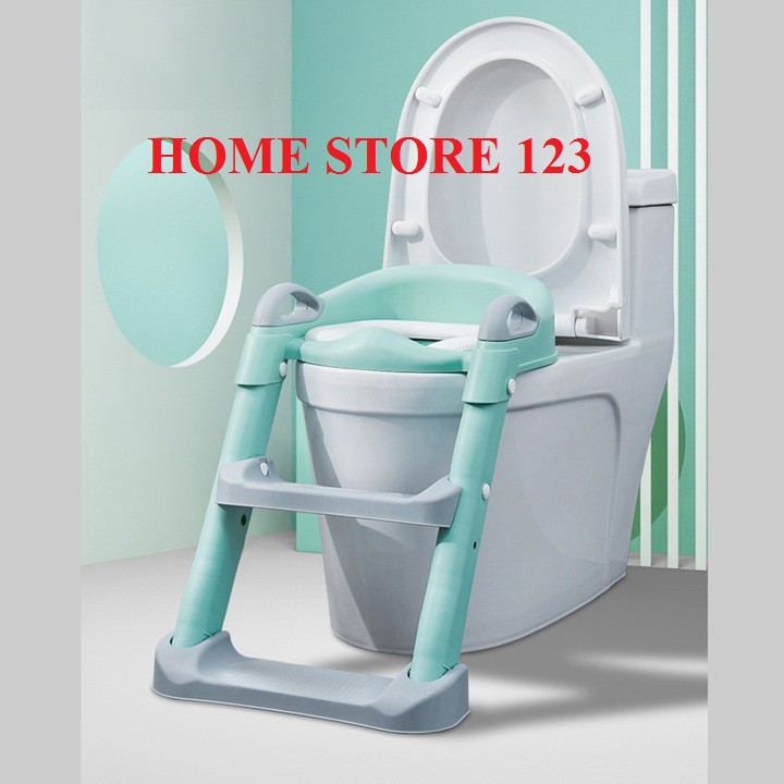 BẬC THANG BỒN CẦU KÈM BỆ THU HẸP BỒN CẦU CHO BÉ - AN TOÀN DỄ SỬ DỤNG, DỤNG CỤ GIÚP BÉ ĐI VỆ SINH DỄ DÀNG HƠN