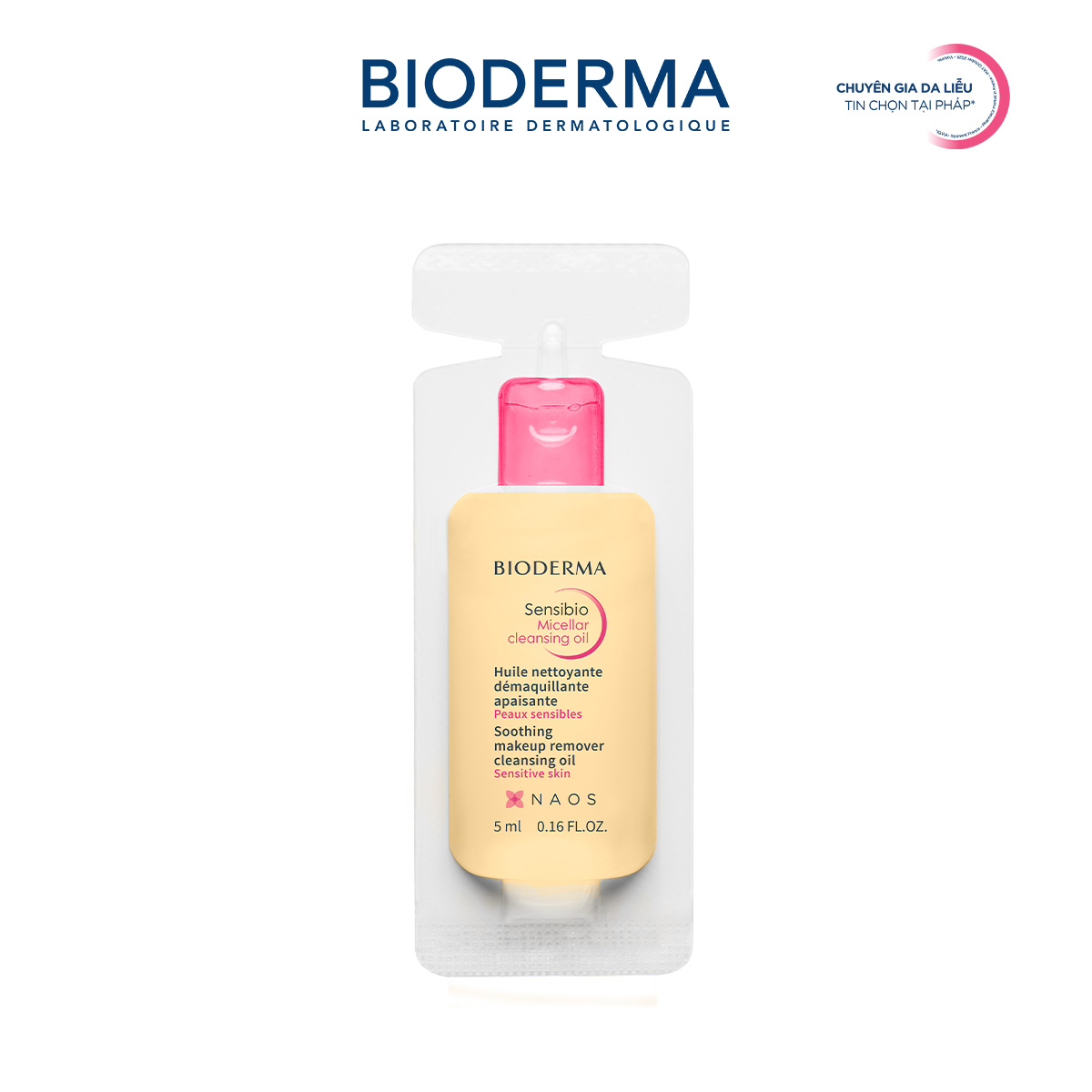 [QUÀ TẶNG KHÔNG BÁN] Dầu tẩy trang  làm sạch Bioderma Sensibio Micellar cleansing oil - 5ml
