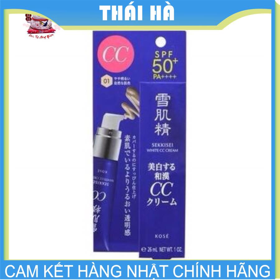 [HCM]KEM TRANG ĐIỂM CC KOSE SEKKISEI NHẬT BẢN SPF 50/PA+++ (26ML) NHẬT BẢN