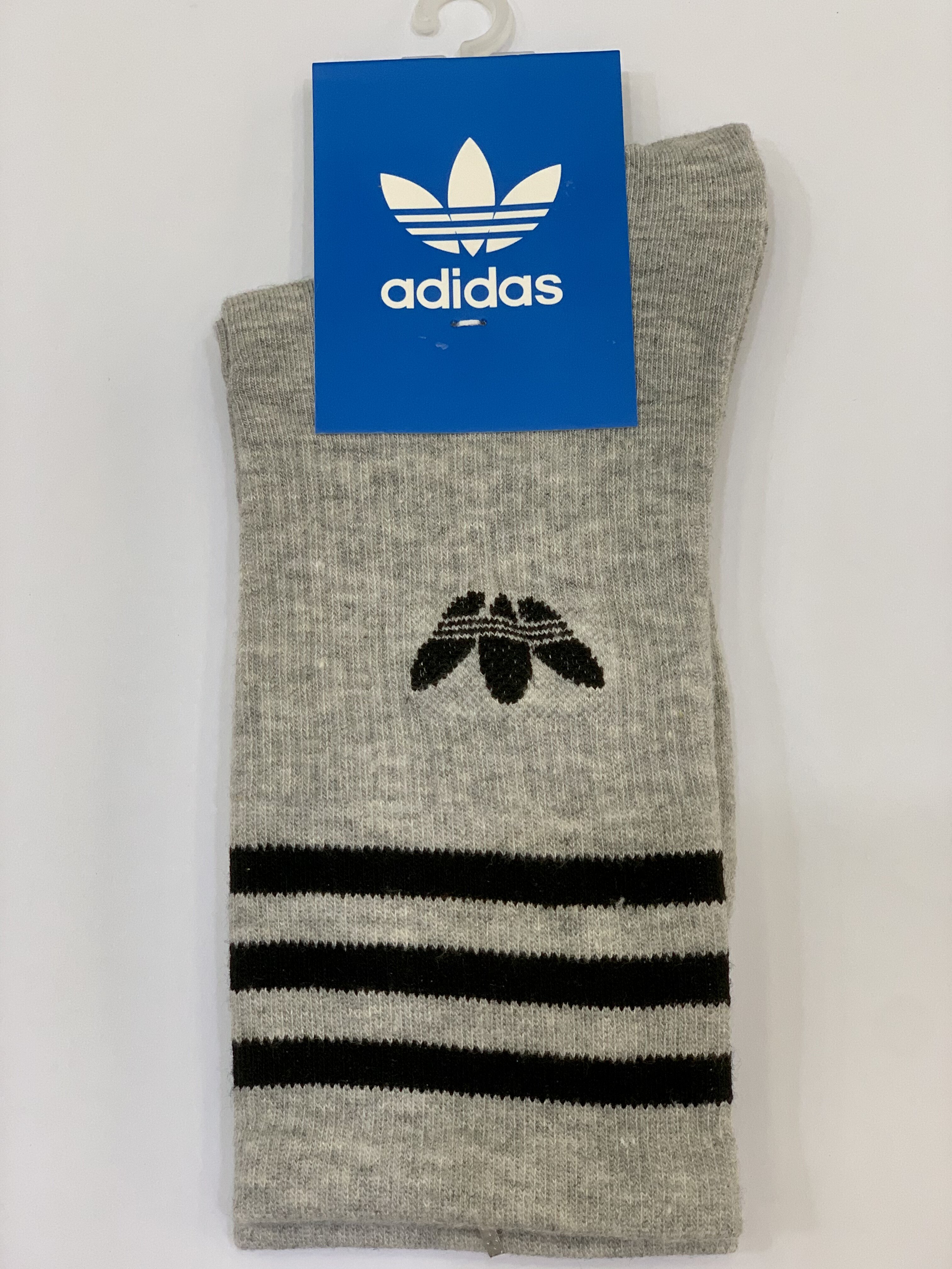 [HCM]Vớ Adidas thể thao cổ cao màu xám