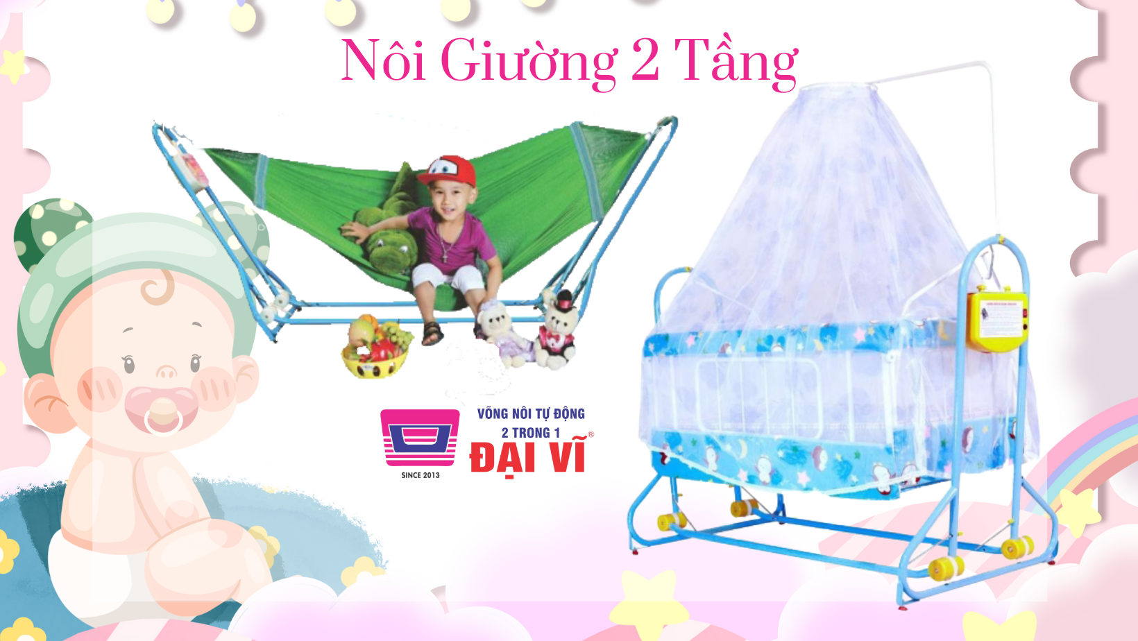 NÔI ĐIỆN 2 TẦNG CAO CẤP HÀNG VIỆT NAM  CHO BÉ YÊU