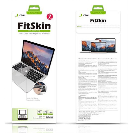 Phủ Bàn Phím Macbook Jcpal Fitskin - Phủ phím Macbook mỏng nhẹ - Bảo vệ bàn phím