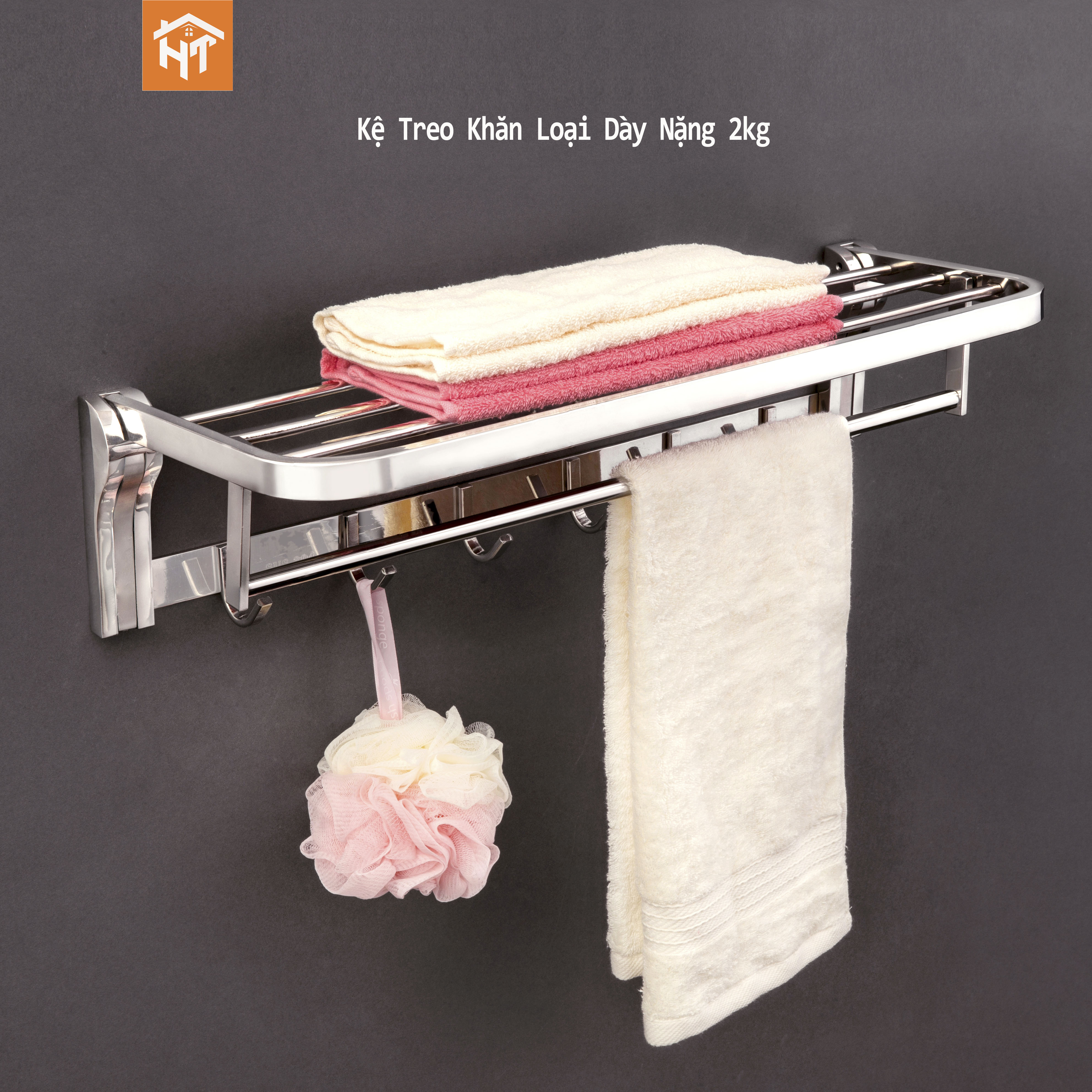 Kệ vắt khăn phòng tắm inox sus 304 sáng bóng & cao cấp & bảo hành 1 năm