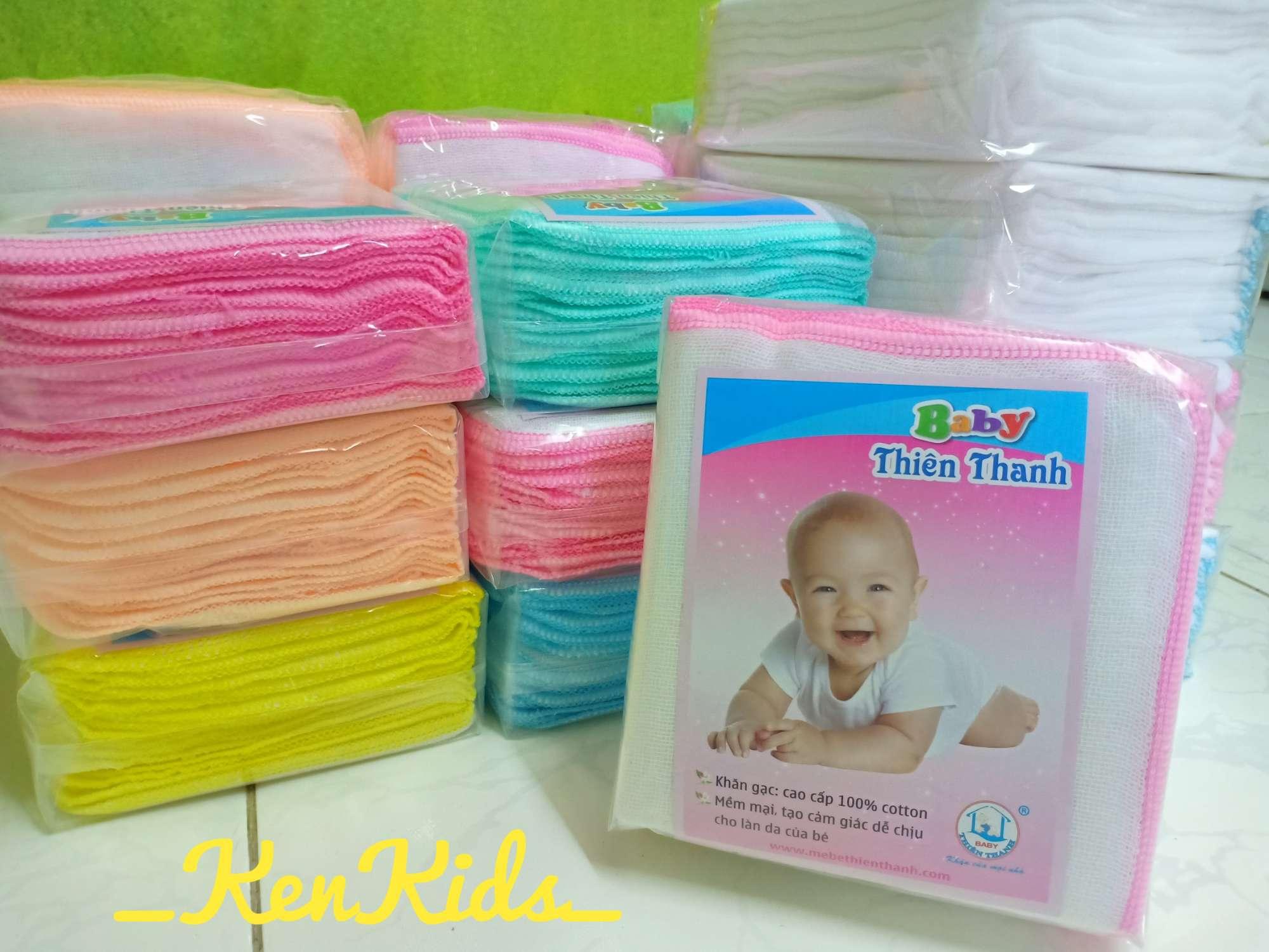 1 Gói Khăn sữa gạc siêu thấm 4 lớp loại nhỏ Thiên Thanh