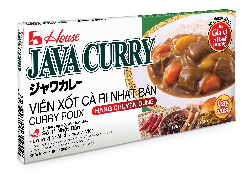 Viên xốt cà ri Nhật Bản House Foods Java Curry Curry Roux 200g hàng chuyên dụng