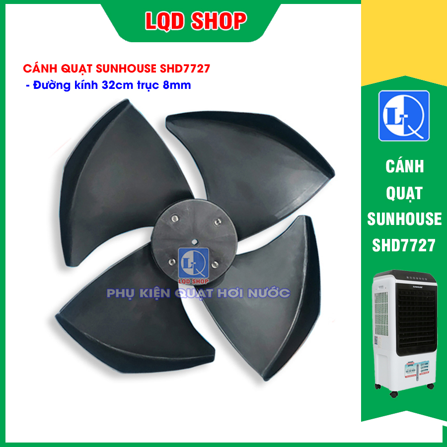 Cánh quạt hơi nước Sunhouse SHD7727 | Đường kính 34cm trục 8mm