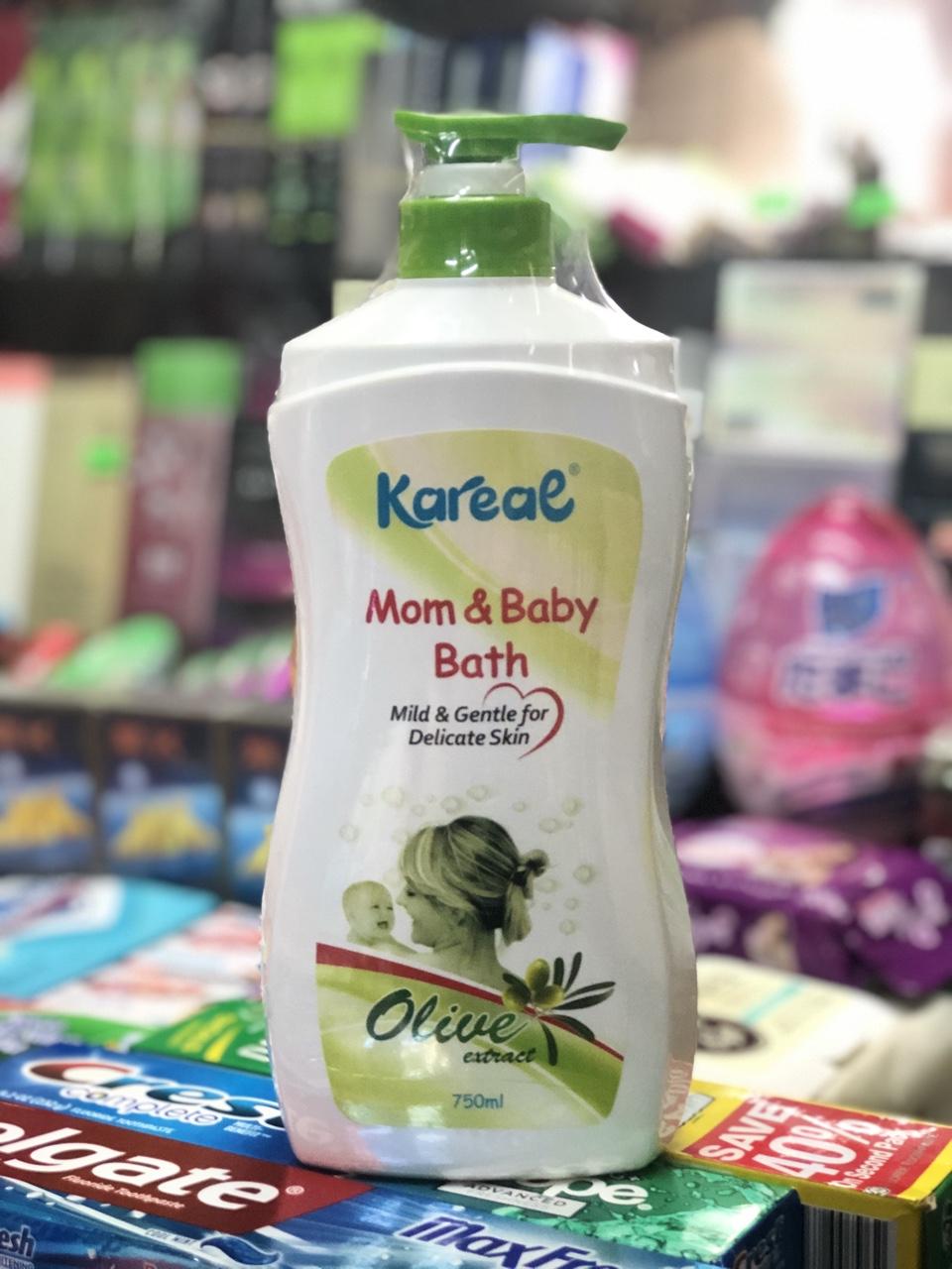 Sữa tắm em bé oliu- kareal 750ml