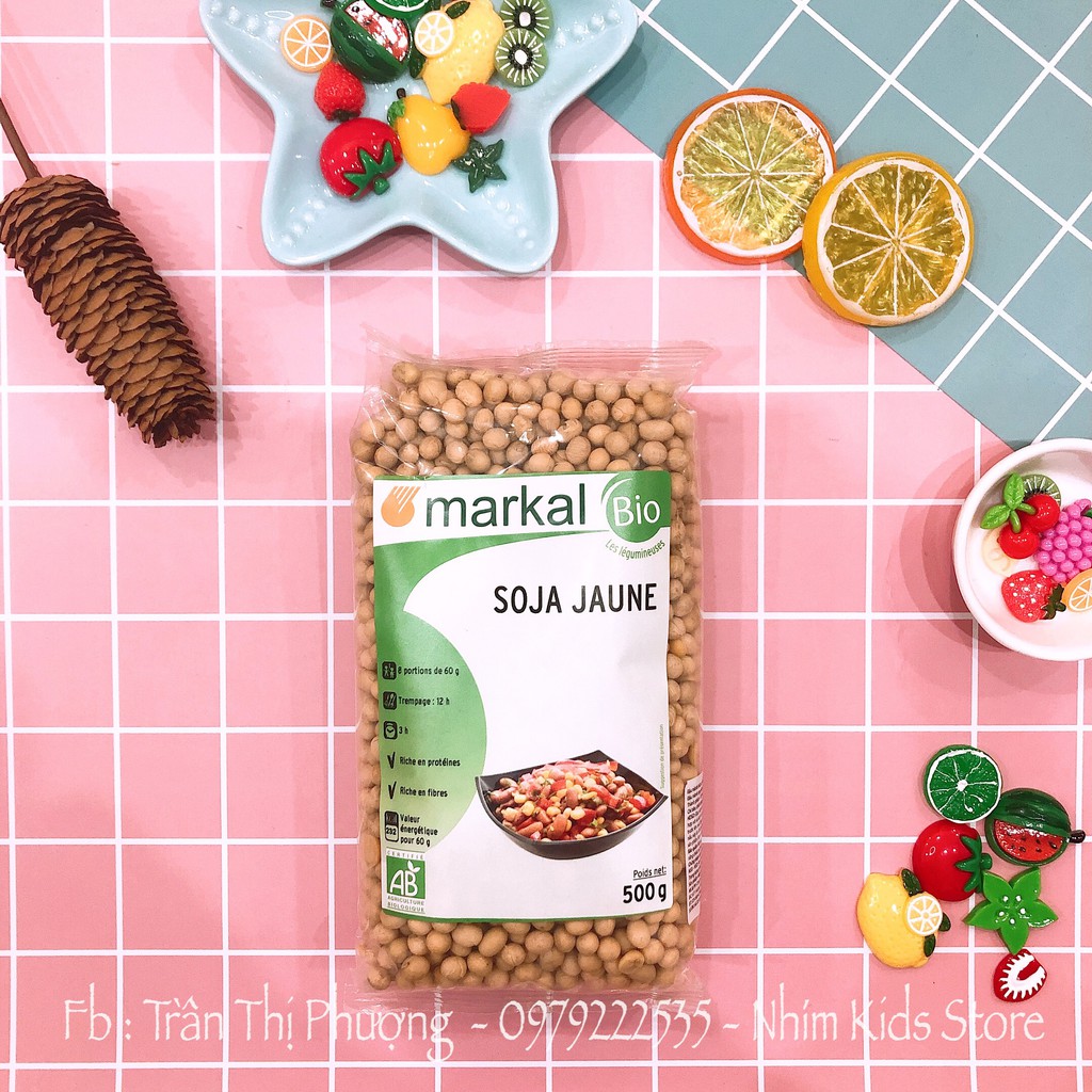Đậu nành hữu cơ Markal 500g