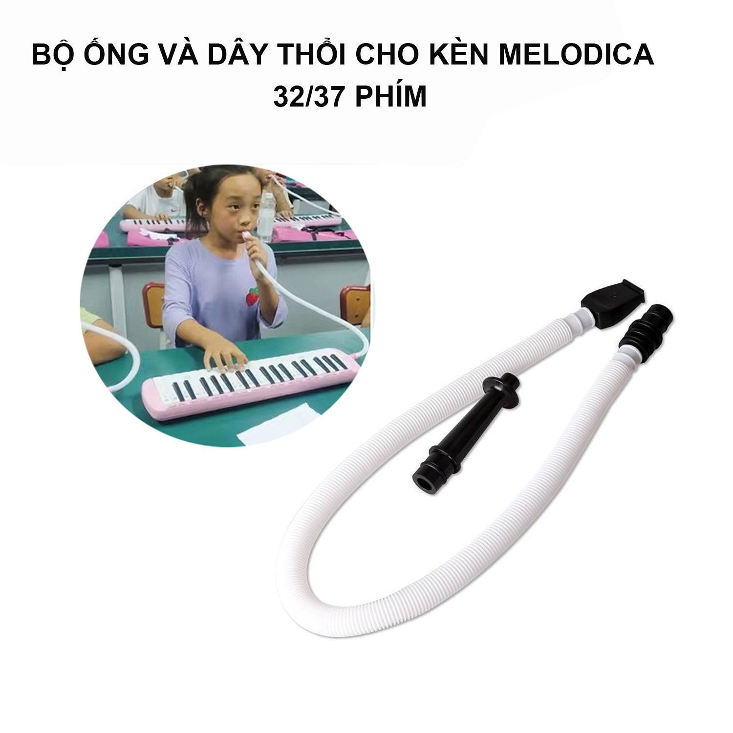 Bộ ống và dây thổi cho kèn melodica 32,37 phím