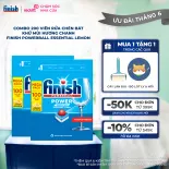 Combo 200 Viên Rửa Chén Bát Khử Mùi Hương Chanh Finish Powerball Essential Lemon