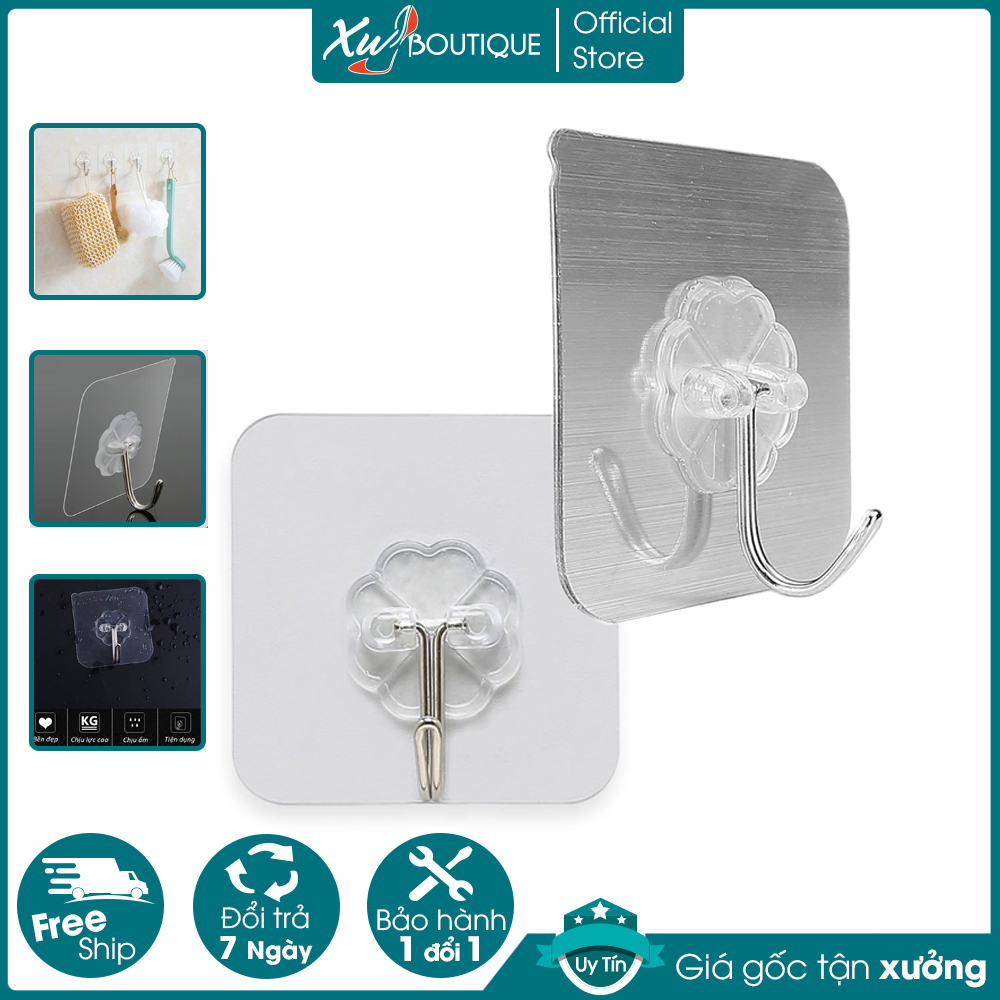 ComBo 10 Móc Treo Đồ Dính Tường Siêu Dính Chịu Lực