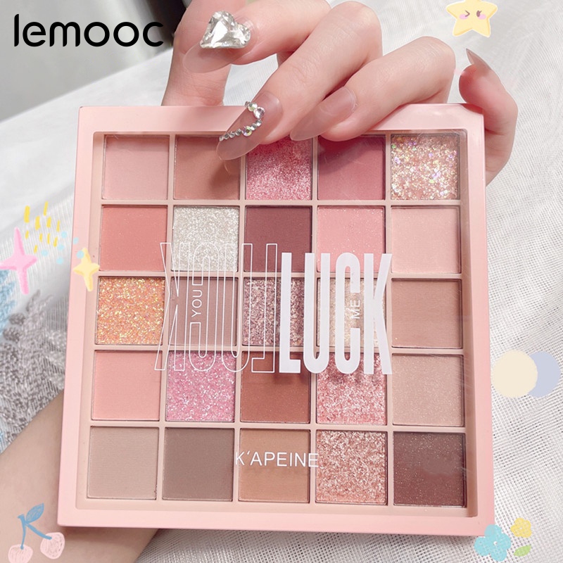 Trang điểm phấn mắt 25 màu phấn mắt bảng lấp lánh tự nhiên matte eye shadow palette trang điểm