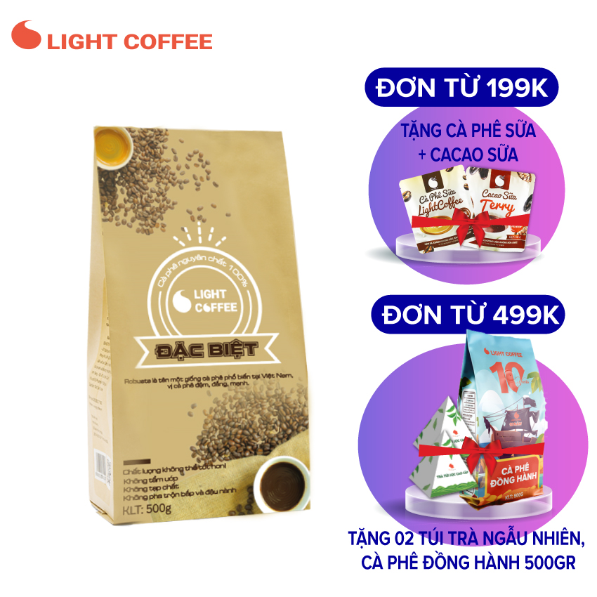 Cà phê HẠT rang nguyên chất 100% - Đặc biệt - Light Coffee