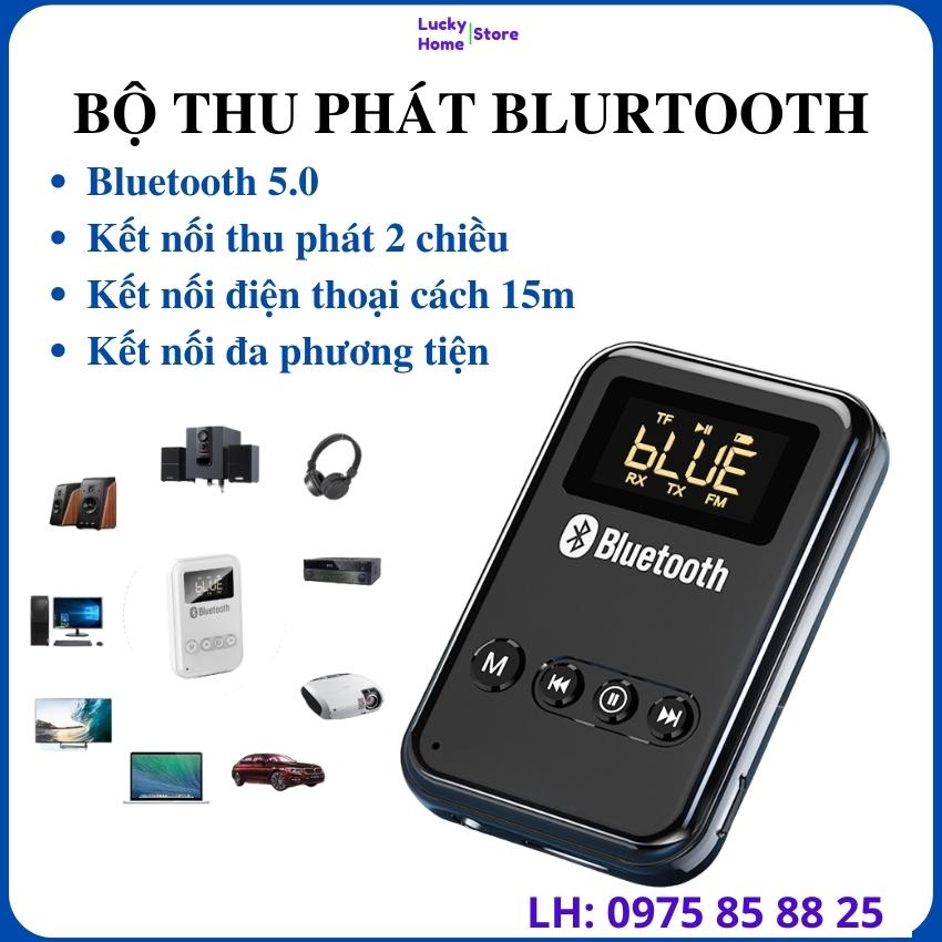Bộ thu phát âm thanh kết nối không dây điện thoại với loa, âm ly, tivi...Bộ thu Bluetooth cho âm ly, thiết bị chuyển đổi âm thanh bluetooth không dây âm thanh nổi, loa xe hơi, âm thanh AUX 3.5mm,