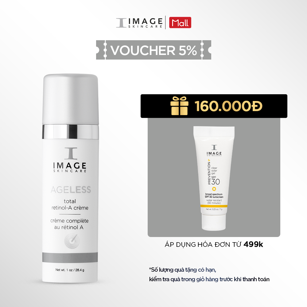 Kem cải thiện da lão hoá nặng và nhiều nếp nhăn - Image Skincare AGELESS Total Retinol-A Crème 28.4g