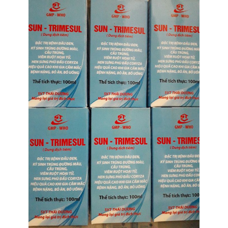 Sun Trimesul 100ml. chích đầu đen, ký sinh trùng máu gia cầm