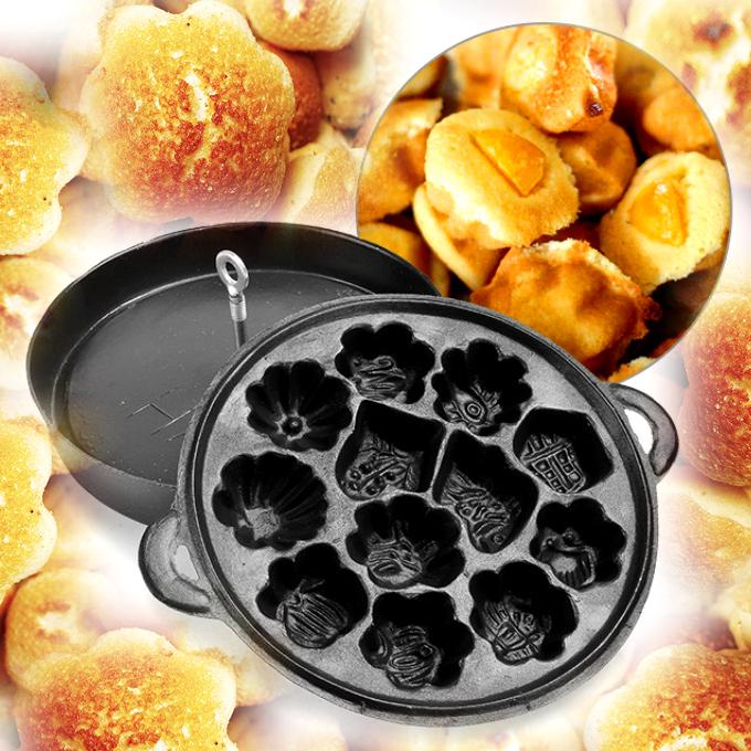 [HCM]Khuôn nướng bánh bông lan 12 hình thú tráng men chống dính cao cấp (hàng xuất khẩu)