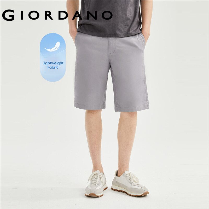 Giordano Người Đàn Ông Quần Short Giữa Thấp Tăng Trọng Lượng Nhẹ Thoải Mái Quần Short Mùa Hè Màu Rắn Căng Thời Trang Chất Lượng Quần Short Giản Dị 01103341