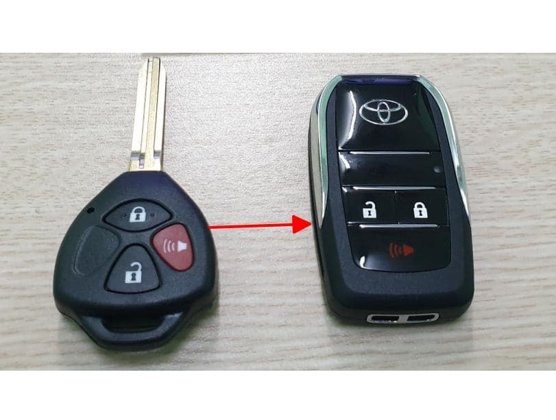 Vỏ Độ Chìa Khóa Gập Cho Xe Toyota Innova, Fortuner, Vios, Yaris,...