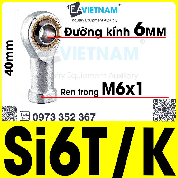Vòng bi mắt trâu 6mm si 6 t/k