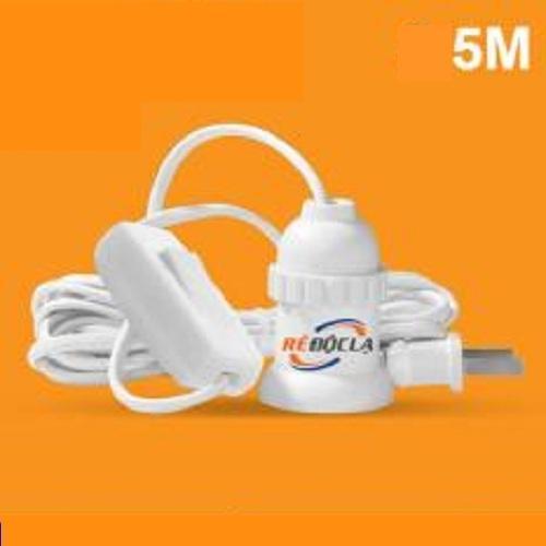 [HCM]Dây đuôi đèn liền công tắc 5m (trắng)