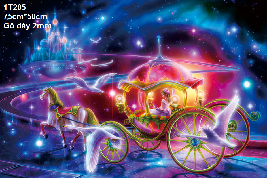 Tranh ghép hình công chúa lọ lem 1000 mảnh gỗ- jigsaw puzzle