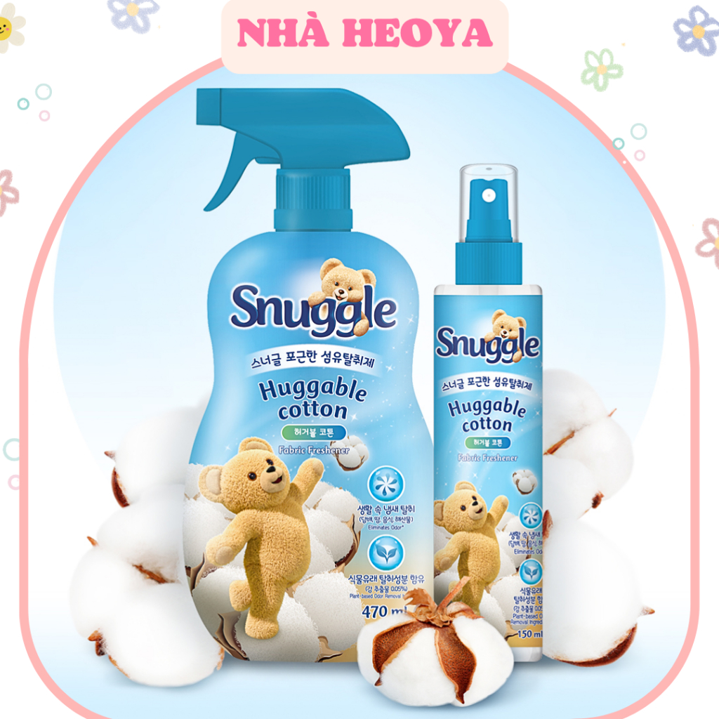 XỊT THƠM QUẦN ÁO LÀM MỀM VẢI KHỬ MÙI HIỆU QUẢ SNUGGLE HÀN QUỐC