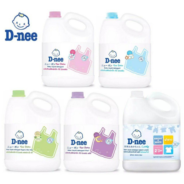Nước Giặt Dnee / Dnii kid Thái Lan Mùi Hương Thơm Dịu Nhẹ, An Toàn Dùng Giặt Đồ Cho Bé Yêu 3600ml