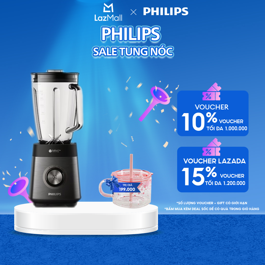 Máy Xay Sinh Tố Philips HR3041/00 - Hàng Phân Phối Chính Hãng