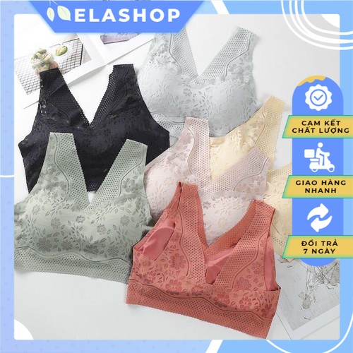 Áo bra su không gọng không móc cài đẹp co giãn thoải mái