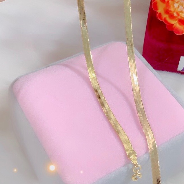 Dây chuyền nam lẫn nữ kiểu mì mạ vàng 18k