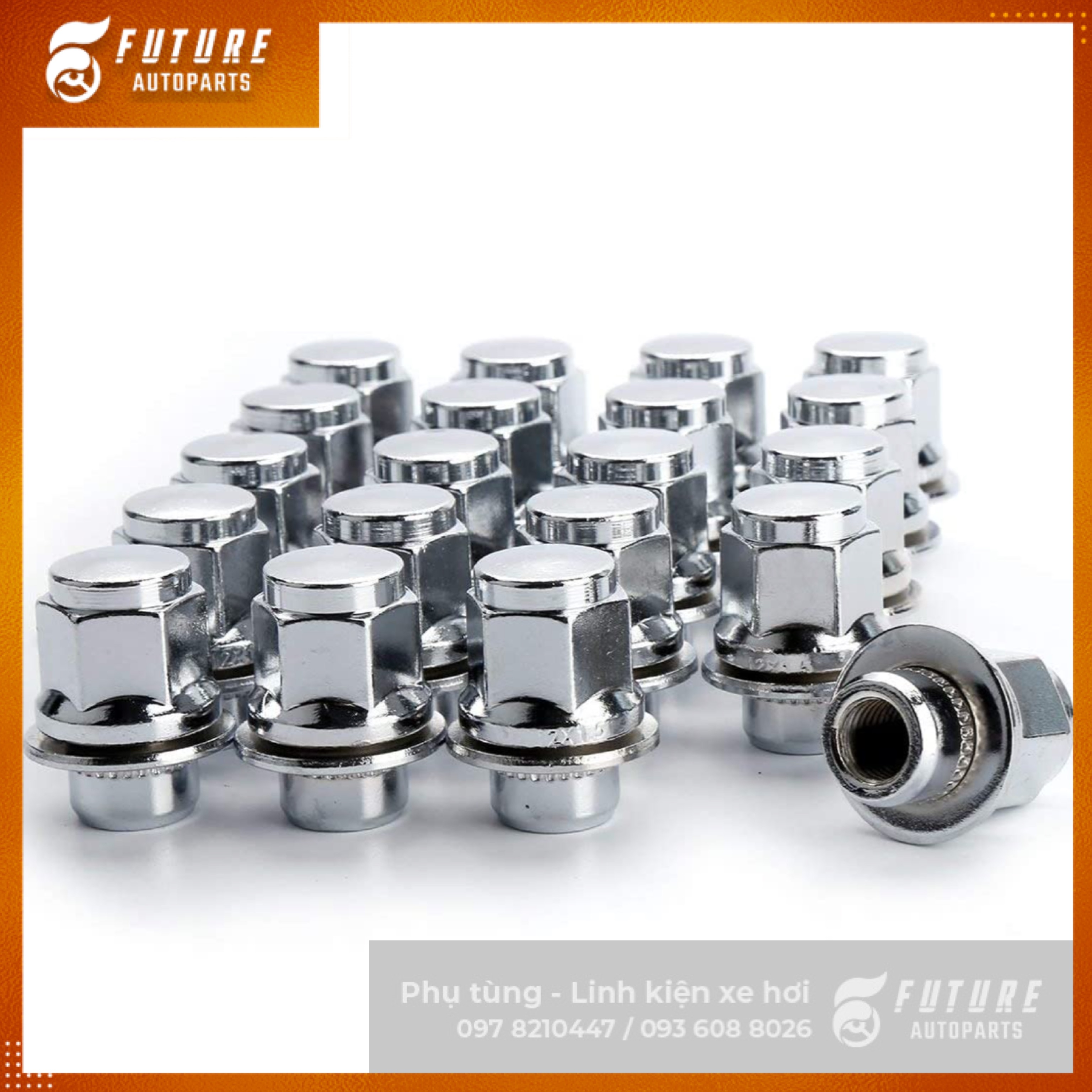 [Toyota] Ốc tắc kê, ê cu bắt mâm lốp dòng xe Toyota ( Hilux, Innova, Vios, camry,..) - Future Autoparts