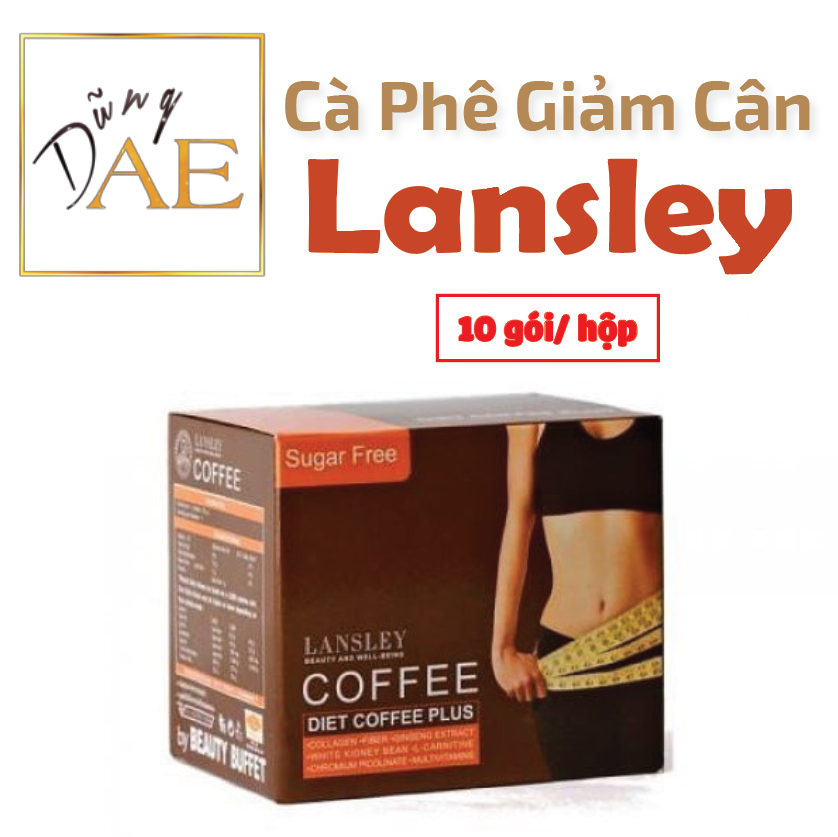 Cà Phê Giảm Cân Lansley Diet Coffee Plus Thái Lan - Hộp 10 Gói