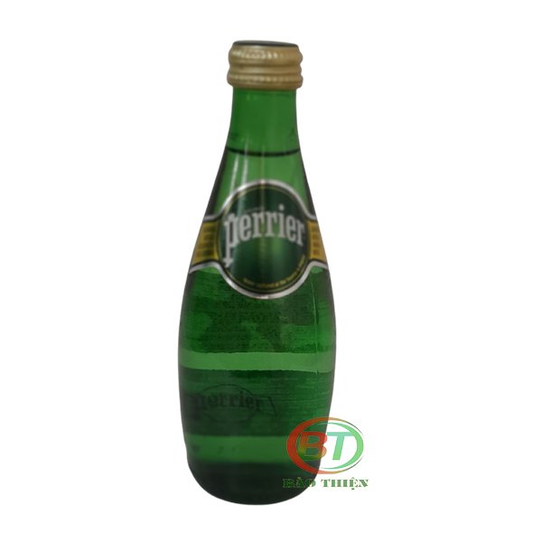 Nước khoáng thiên nhiên chai thủy tinh có ga hiệu Perrier 330ml